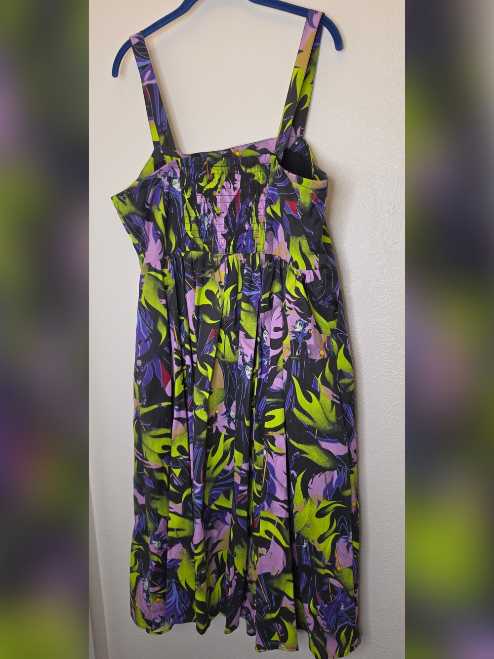 torrid maleficent Sleeping beauty VILLAINS Floral Fit-and-Flare Mid Dress - Picture 8 of 13